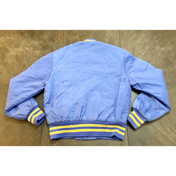 Vtg Trophy Jackets Patched Varsity Letterman Quilted Jacket Made USA Men's Small - Picture 11 of 11